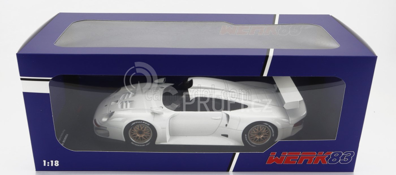 Werk83 Porsche 911 Gt1 Plain Body Version 1996 1:18 Bílá