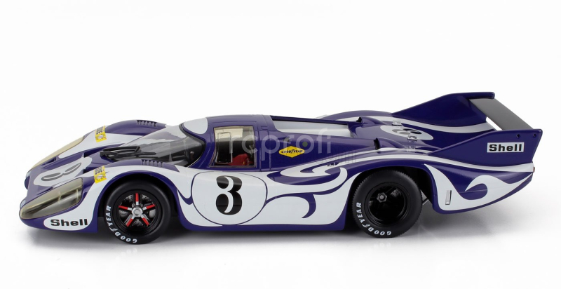 Werk83 Porsche 917 Long Tail Hippie Practise Version N 3 24h Lemans 1970 Gerard Larrousse - Willi Kauhsen 1:18 Fialová Bílá