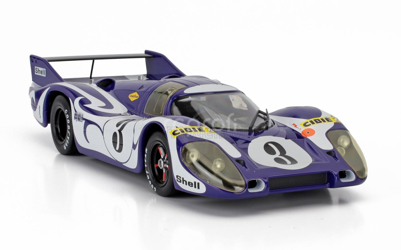 Werk83 Porsche 917 Long Tail Hippie Practise Version N 3 24h Lemans 1970 Gerard Larrousse - Willi Kauhsen 1:18 Fialová Bílá