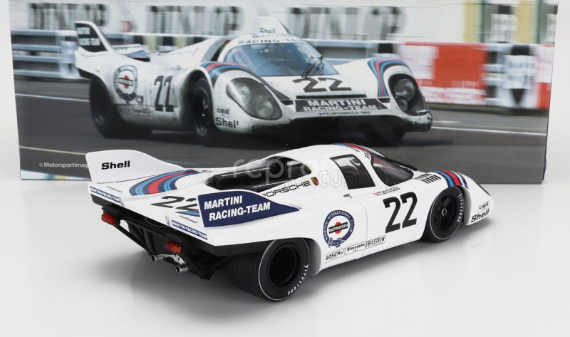 Werk83 Porsche 917k 4.9l Team Martini Racing N 22 Winner 24h Le Mans 1971 Helmut Marko - Gijs Van Lennep 1:18 Bílá Modrá