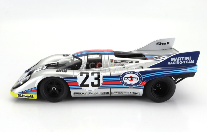Werk83 Porsche 917k 4.9l Team Martini Racing N 23 1000km Spa 1971 Helmut Marko - Gijs Van Lennep 1:18 Stříbrná Červená Modrá Žlutá
