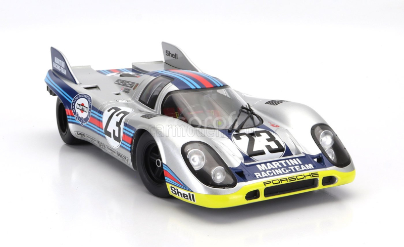 Werk83 Porsche 917k 4.9l Team Martini Racing N 23 1000km Spa 1971 Helmut Marko - Gijs Van Lennep 1:18 Stříbrná Červená Modrá Žlutá