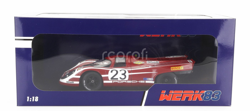Werk83 Porsche 917k 4.9l Team Salzburg N 23 Winner 24h Le Mans 1970 Hans Herrmann - Richard Attwood 1:18 Červená Bílá