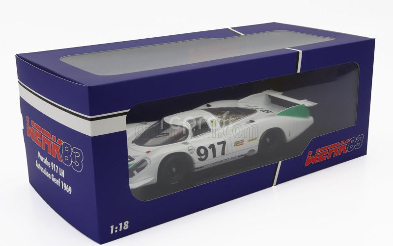 Werk83 Porsche 917lh 4.5l N 917 Geneve Motor Show 1969 1:18 Bílá Zelená