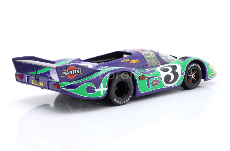 Werk83 Porsche 917lh 4.5l Team Martini Racing International N 3 2nd 24h Le Mans 1970 Gerard Larrousse - Willi Kauhsen 1:18 Modrá Zelená