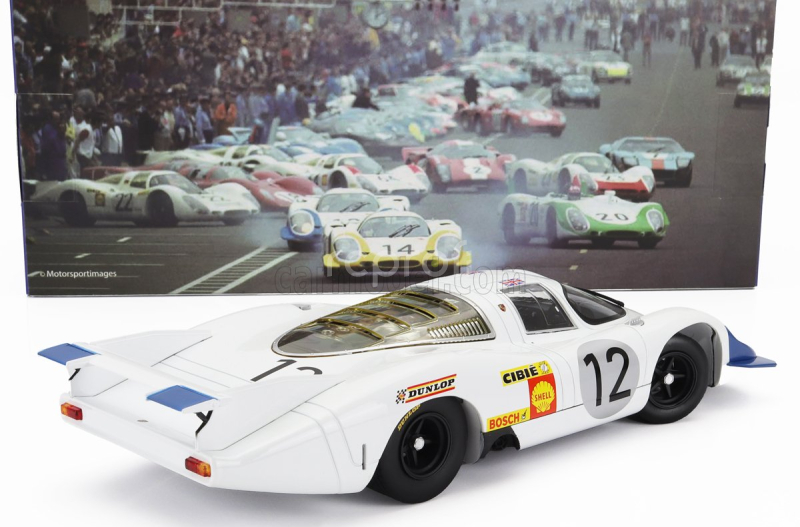 Werk83 Porsche 917lh 4.5l Team Porsche System Engeneering N 12 24h Le Mans 1969 Vic Elford - Richard Attwood 1:18 Bílá Modrá