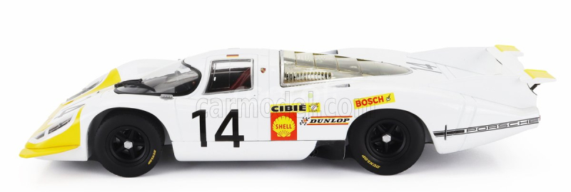 Werk83 Porsche 917lh 4.5l Team Porsche System Engeneering N 14 24h Le Mans 1969 Rolf Stommelen - Kurt Ahrens Jr. 1:18 Bílá Žlutá