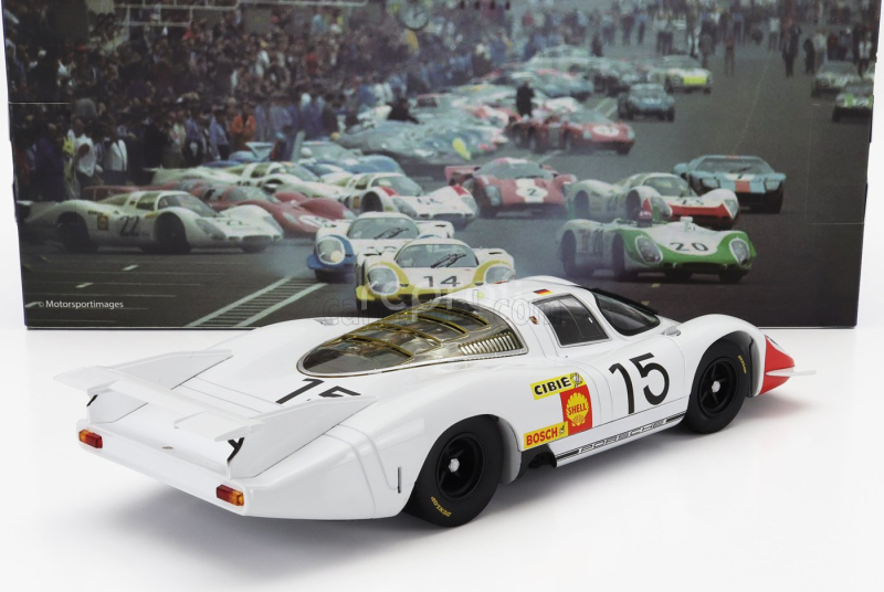 Werk83 Porsche 917lh 4.5l Team Porsche System Engeneering N 15 24h Le Mans 1969 Herbert Linge - Brian Redman - Rudi Lins 1:18 Bílá Červená