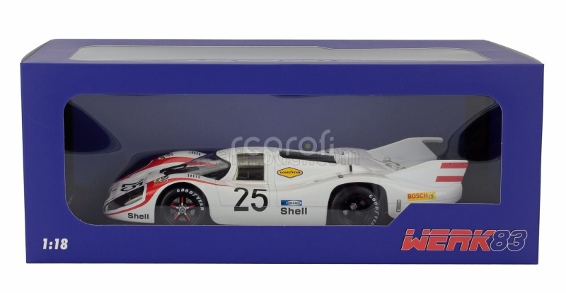 Werk83 Porsche 917lh 4.5l Team Porsche System Engeneering N 25 24h Lemans (pole Position) 1970 Vic Elford - Kurt Ahrens 1:18 Bílá