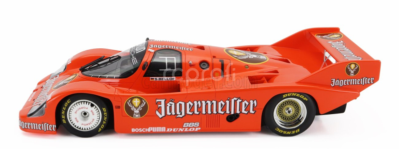 Werk83 Porsche 956b Jagermeister Team Brun Motorsport N 1 3rd 200 Miles Norisring 1984 Stefan Bellof 1:12 Orange