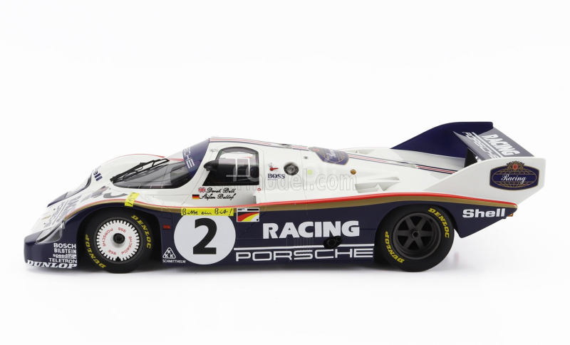 Werk83 Porsche 956k Team Porsche Racing N 2 1000km Nurburgring Record Lap Nordschleife 6:11,13 Min 1983 Stefan Bellof - Derek Bell 1:12 Bílá Modrá