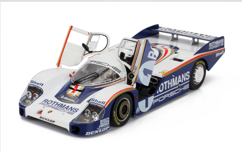 Werk83 Porsche 956lh 2.6l F6 Twin Turbo Team Rothmans Porsche System N 1 Winner 24h Le Mans 1982 Jacky Ickx - Derek Bell 1:18 Bílá Modrá