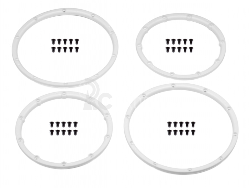 Wheel Bead Lock Rings (White/For 2 Wheels)