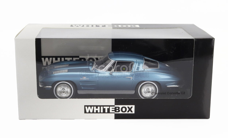 Whitebox Chevrolet Corvette (c2) Stingray 1963 1:24 Světle Modrá Met