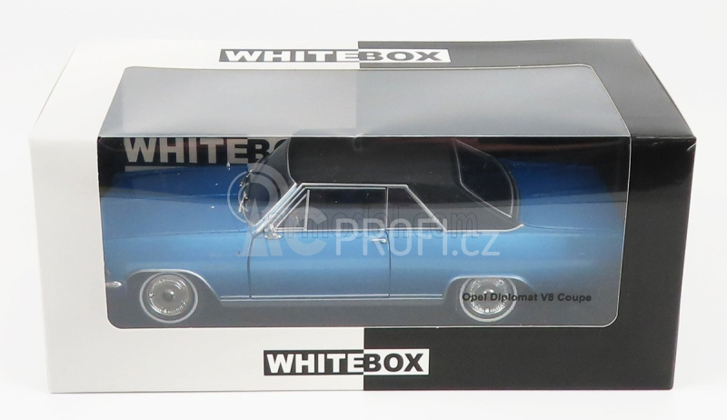 Whitebox Opel Diplomat A V8 Coupe 1965 1:24 Světle Modrá Černá