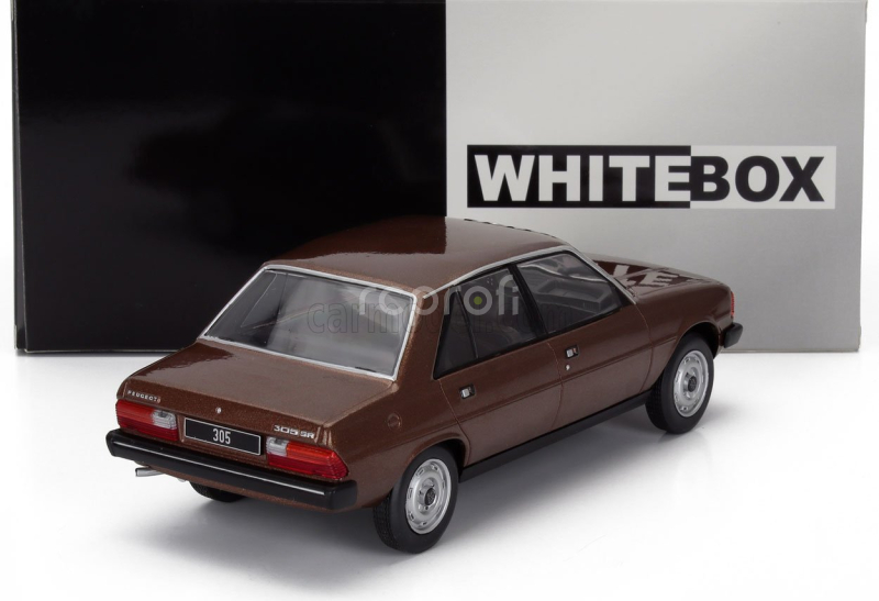 Whitebox Peugeot 305 1977 1:24 Tmavě Hnědá Met