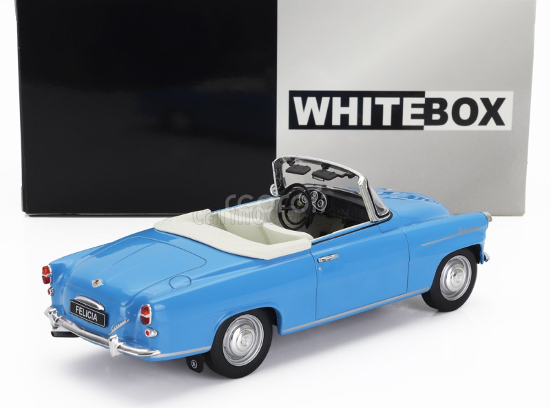 Whitebox Škoda Felicia Cabriolet Open 1959 1:24 Světle Modrá