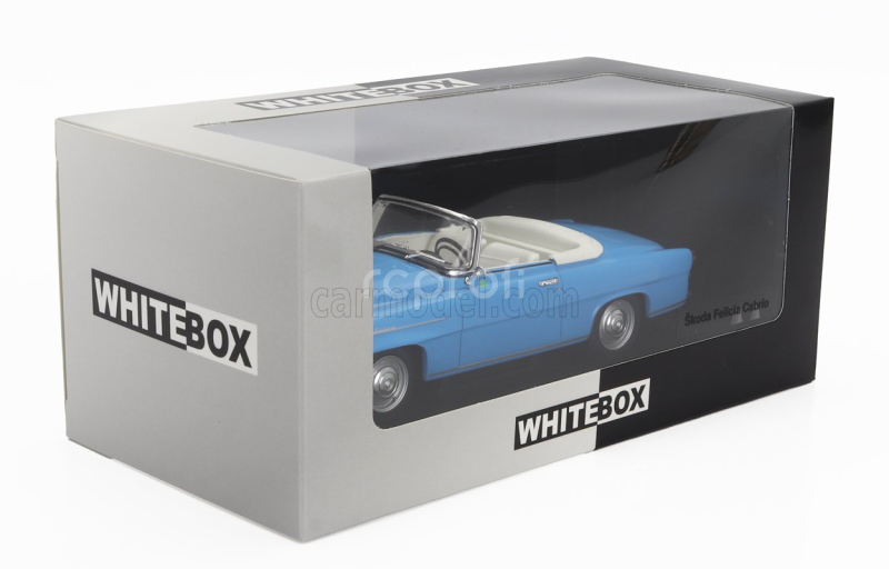 Whitebox Škoda Felicia Cabriolet Open 1959 1:24 Světle Modrá