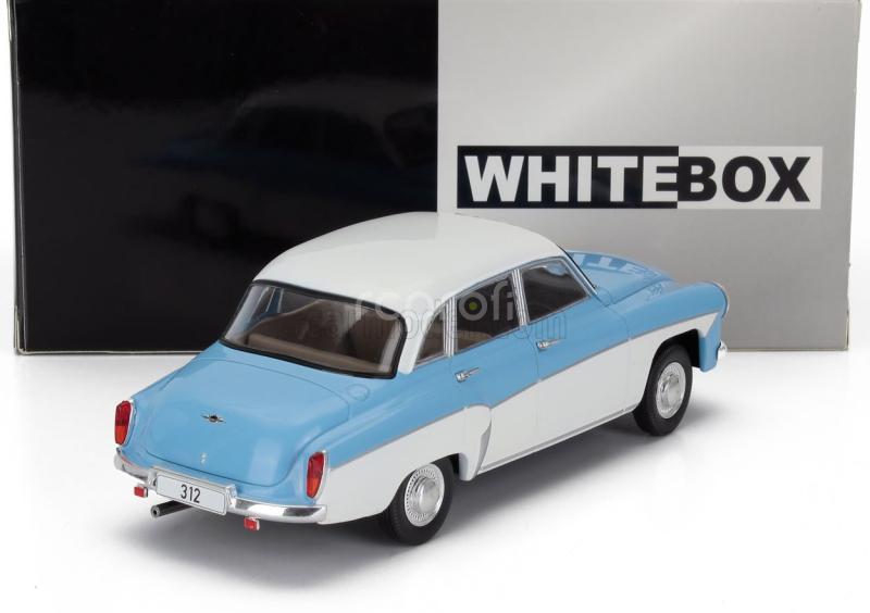 Whitebox Wartburg 312 1965 1:24 Světle Modrá Bílá