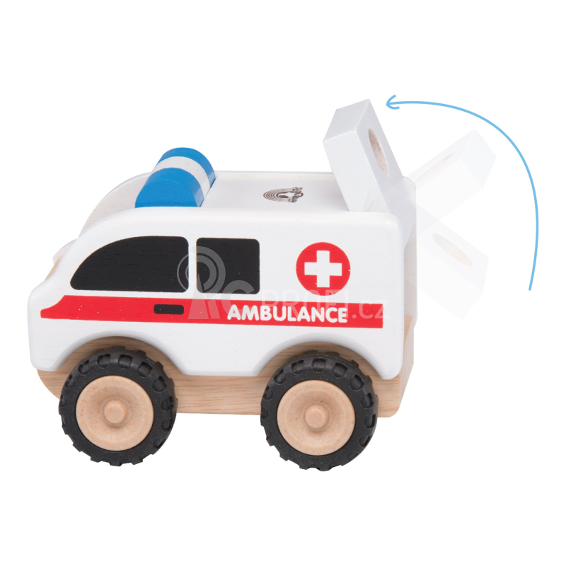 Wonderworld Dřevěná mini sanitka
