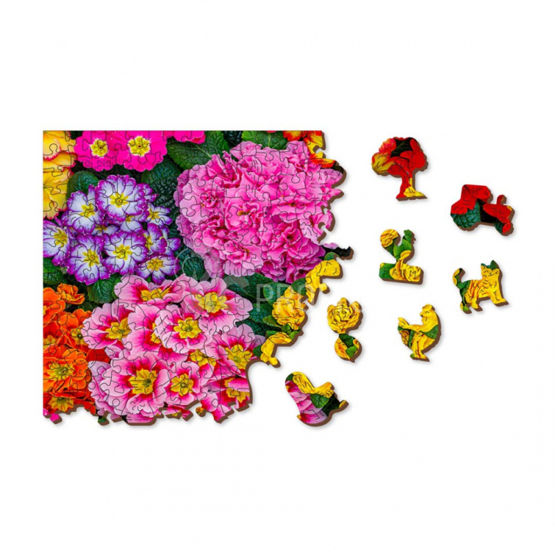 Wooden City dřevěné puzzle - Květiny L