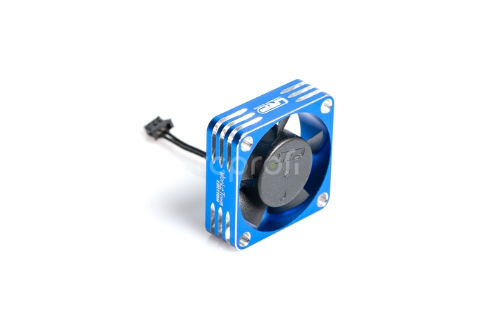 WorksTeam Hliníkový HighRev. ventilátor pro regulátory 30x30x10mm - 1S/2S - ESC konektor
