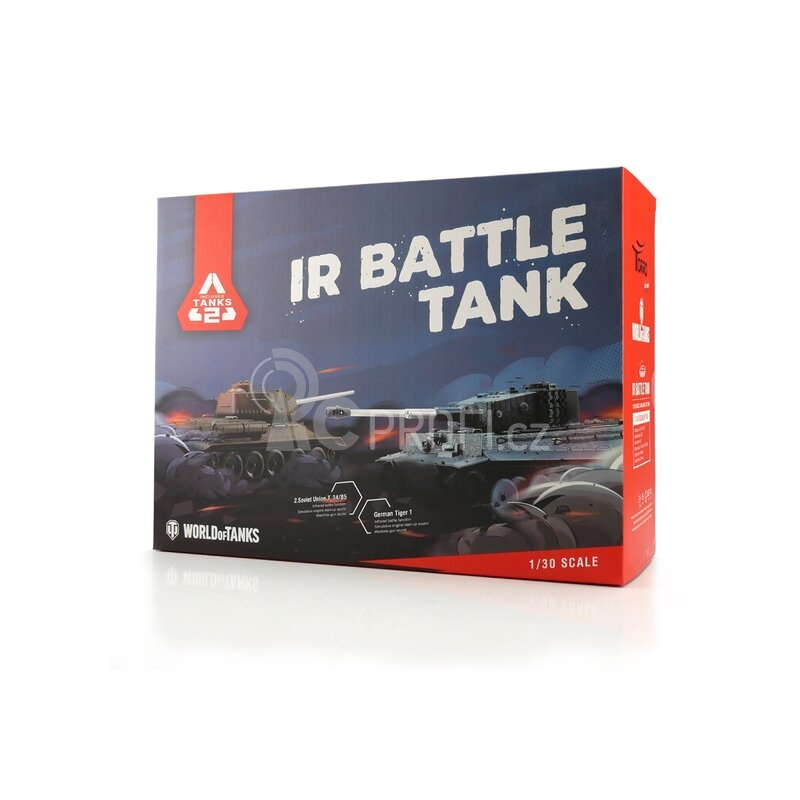 World of Tanks: 1/30 RC Tiger I + T-34/85 modely tanků v měřítku 1/30 s IR