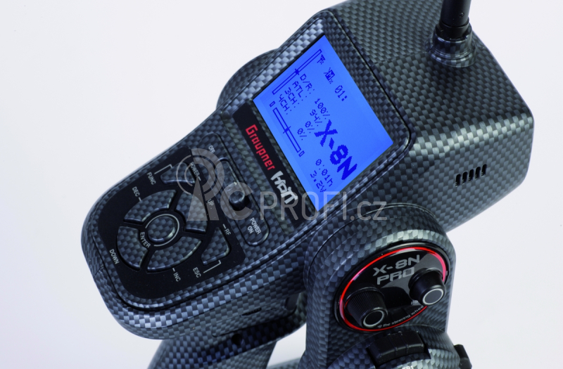 X - 8N CARBON HoTT sada s GR-8 přijímačem