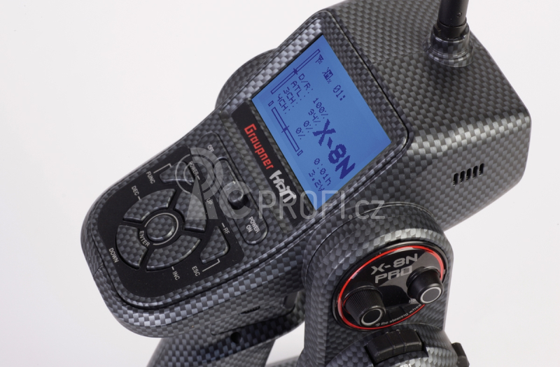 X - 8N CARBON HoTT sada s GR-8 přijímačem