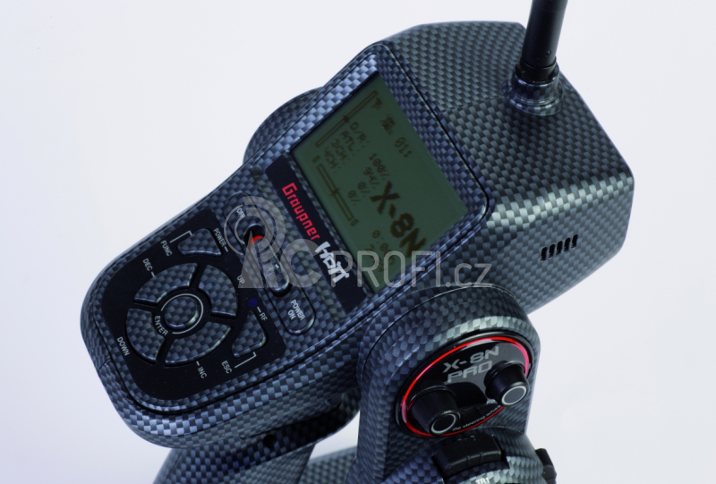 X - 8N CARBON HoTT sada s GR-8 přijímačem