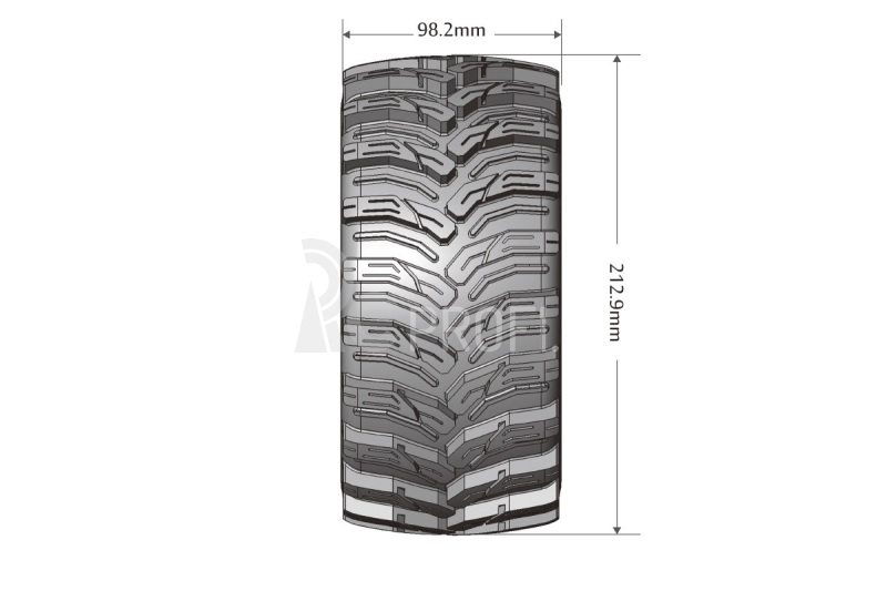 X-CYCLONE SPORT 1/5 24mm hex Black Rims