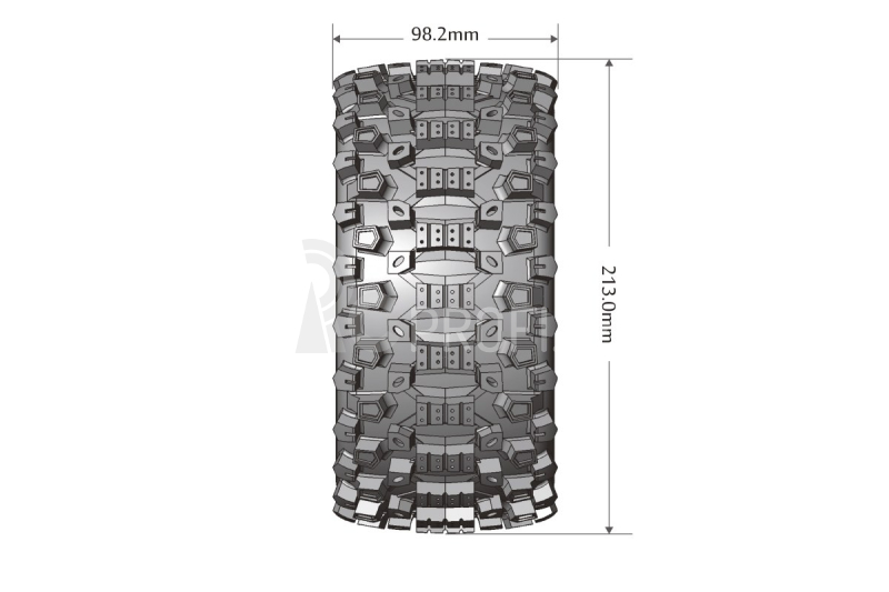 X-UPHILL SPORT 1/5 24mm hex Black Rims