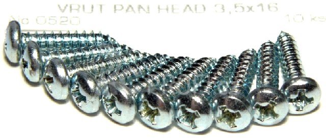 0520 vrut PAN HEAD 3.5x16, 10ks