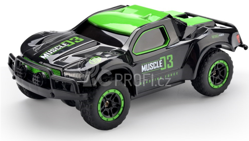 RC auto Muscle Racing 1:43, černá + náhradní baterie