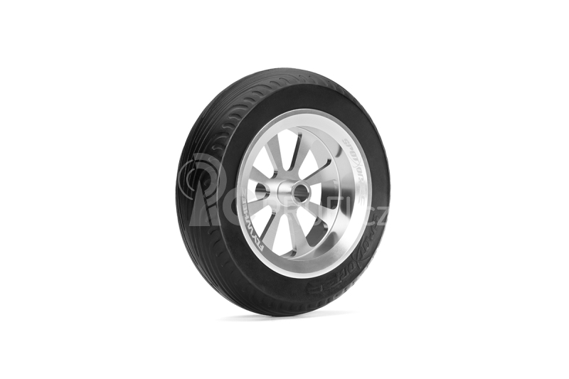 115mm Podvozkové kolo s hliníkovým středem a náhradní gumou (1ks)