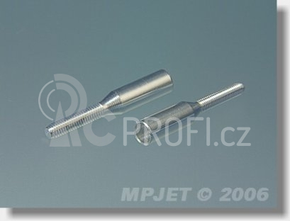 2039 Koncovka táhla pro uhlík.trubku 4mm/M2 2ks