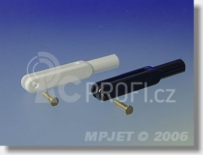 2120 Vidlička plast, l=45 mm, šířka drážky 3, čep pr.2,5, M3 2 ks