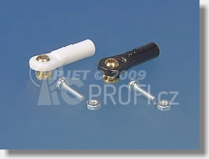 2433 Kulový čep V1, pr.5mm, M2,5/2 Krátký Černý 6ks