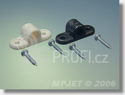 2623 Upevňovací konzola 5mm 2ks Bílá