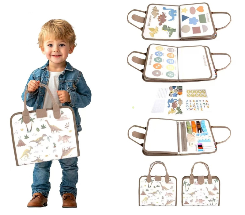2Kids Toys Senzorická busy kniha Dinosauři 1