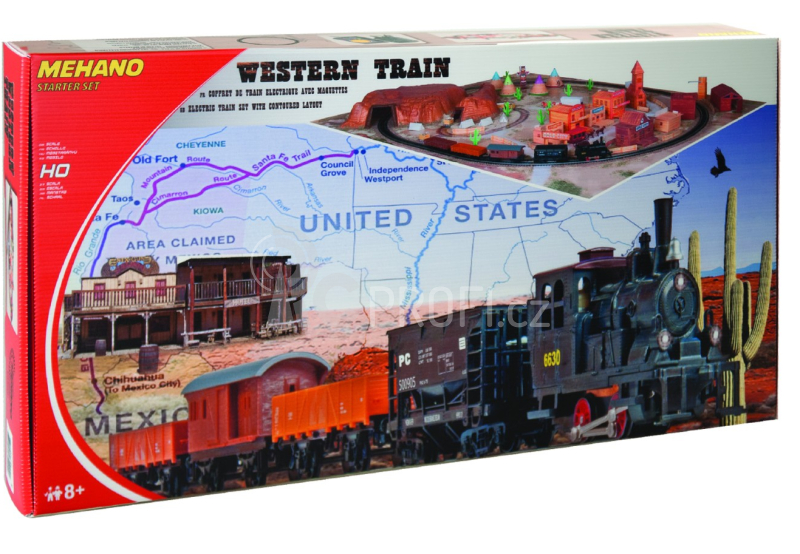 NA DÍLY - MEHANO Train set Western s maketou tratě