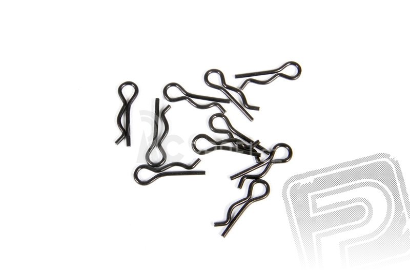 3mm černé sponky karoserie (10 ks.)
