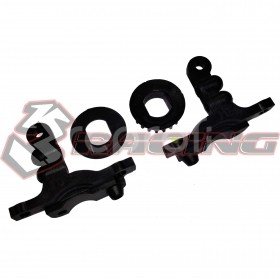 3Racing Sakura Bulkhead Cover 10degree and 20T Pulley, D4