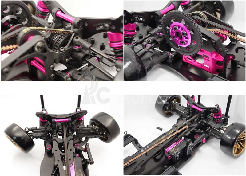 3Racing Sakura D4 Drift Car AWD + Toyota GT86 GReddy tuning model set, 1/10, Kit