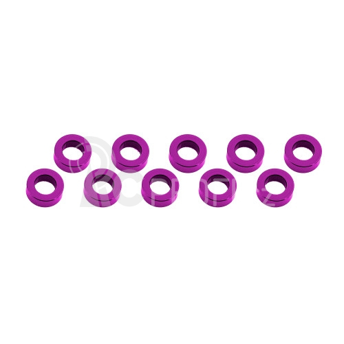 3x6x2mm alu podložky růžové (10 ks.)