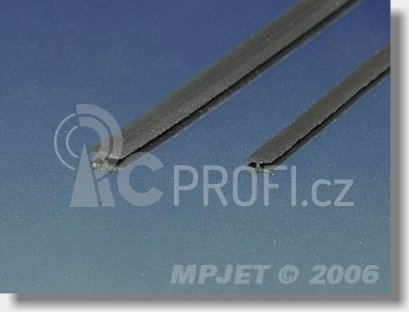 84010 Zasklívací profil H, 2,5x0,5mm 2m