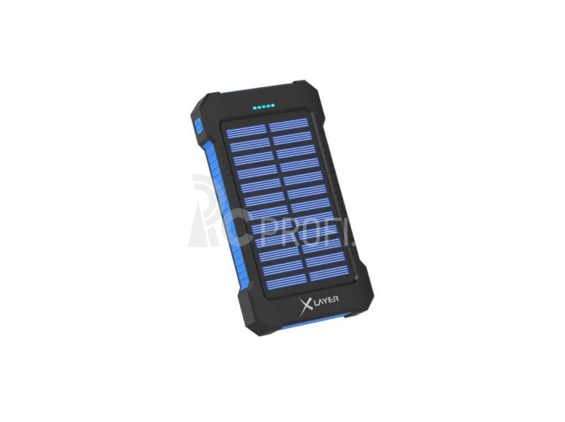 XLayer powerbank PLUS Solar 8000 mAh černá/modrá