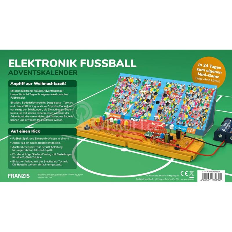 Adventní kalendář Elektronický fotbal