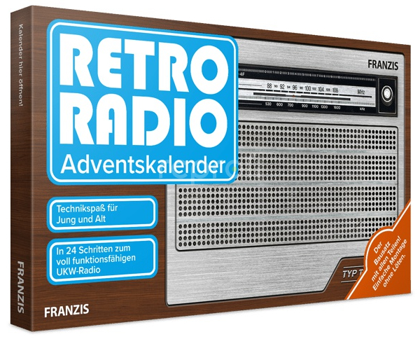 Adventní kalendář Retro rádio stavebnice