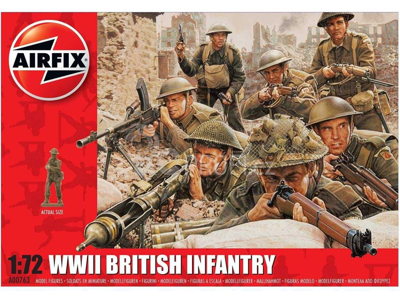 Airfix figurky - WWII britská pěchota (1:72)